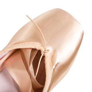Chaussons de <span class=keywords><strong>danse</strong></span> <span class=keywords><strong>pointe</strong></span> en satin rose doré avec coussinets d'orteils pour filles et femmes, en stock dans l'UE et aux États-Unis - Product Image 3