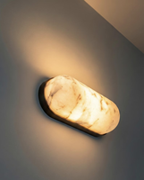 Lampe murale de salle de bain LED en fer allongée et minimaliste