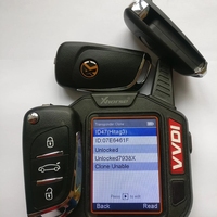 4 Button 433.92MHz Remote Car Key Fob Compatible with VVDI Programmer Tools Universal