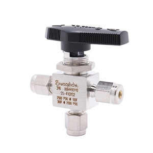 SS-45XS8 316 ท่อสแตนเลสแบบปลายเปิด ทนแรงดันสูง 1500PSI สำหรับเครื่องมือวัดแก๊ส บอลวาล์ว 3 ทาง - Product Image 2