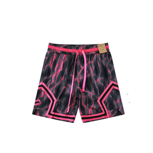 Street Fashion basketbalshorts voor sport en fitness, losse pasvorm, mesh-stof, sneldrogend en ademend. - Product Image 2