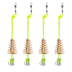 Juego de anzuelos de pesca marina antienganches con anzuelos de explosión Ise Ni, aparejos para pesca de carpa, pesca de fondo, anzuelos múltiples de acero de alto carbono - Product Image 2