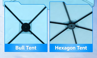 Tente d'hiver portable pop-up pour l'extérieur, tente chaude et épaisse pour l'automne et l'hiver, vente chaude