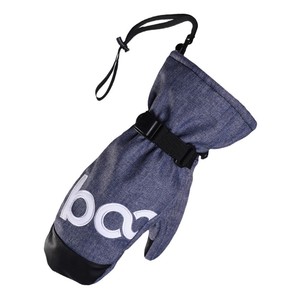 Ski <b>Gloves</b> Denim Rose Red PU Leather Unisex Adult Outdoor Sports Winter <b>Warm</b> Water Resistant - Product Image 5