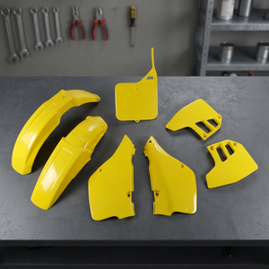 101 giallo Kit di plastica per Suzuki RM 125 1992 modello anno moto accessori - Product Image 2