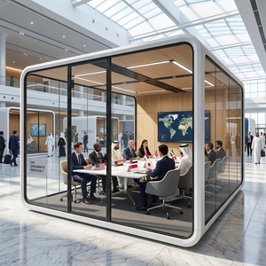 Pavillon Acoustique pour Salle de Conférence, Salle de Réunion Modulaire Préfabriquée, Bureau Modulaire, Grande Cabine Insonorisée pour 10 Personnes, BIFMA - Product Image 6