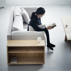 Wabi-Sabi Style White Ash Wood <b>Coffee</b> <b>Table</b> Japanese Style Mortise Tenon Modern Minimalist Living Room Furniture for <b>Small</b> - Product Image 6