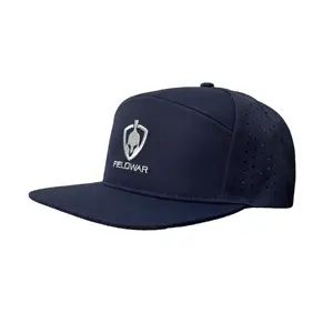 Custom Design Multi-Panel Hat High Quality Flat Brim Plain Cotton Hip Hop Snapback Hat Caps with laser holes at back