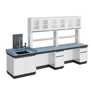 TMOON 630B Tavolo da Laboratorio in Acciaio Inox con Armadietto per Uso Chimico, Officina e Scuola - Product Image 1
