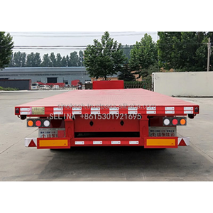 รถกึ่งพ่วงรถบรรทุกต่ำแบบ3เพลา60ตันเครื่องจักรหนัก - Product Image 1