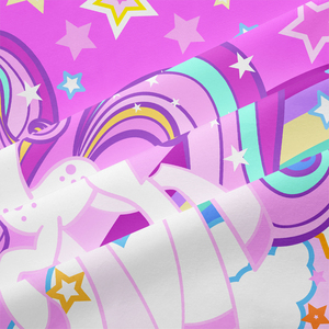 3 Piece Ultra Soft Kids Girls Unicorn Comforter Set Queen Twin Full Size Micro Alternative <strong>Quilted</strong> <strong>Bedding</strong> 2 Pillowcases 400TC - Product Image 4