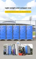 Toilettes portables modernes à faible coût et haute qualité pour usage extérieur, sans eau, avec réservoir d'égouts de 300L et lavabo, en HDPE chinois