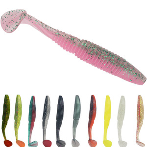 Señuelo Bicolor en Espiral con Cola en T, 12cm 8.4g, Luminoso, para Pesca de Lubina en Agua Dulce - Product Image 1