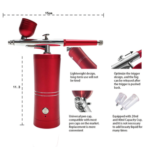 Barber tatouages outil aérographe Portable USB Rechargeable pistolet <span class=keywords><strong>cheveux</strong></span> Art sans fil Kit compresseur aérographe maquillage <span class=keywords><strong>peinture</strong></span> - Product Image 3