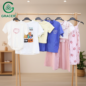 Abbigliamento Usato Estivo Unisex per Bambini, Pantaloni, Gonne e Magliette in Poliestere/Cotone, Vendita Diretta dalla Fabbrica Gracer - Product Image 1