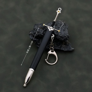 12cm Mini giocattolo spada modello il <span class=keywords><strong>signore</strong></span> degli anelli figurina Nasir spada santa con UV incisione televisione arma periferica - Product Image 3