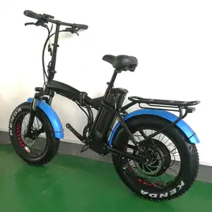 मिनी ई-बाइक 16 ''तह ebike 48v बैटरी इलेक्ट्रिक बाइक 20 इंच foldable वसा टायर बिजली साइकिल