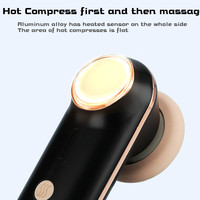 2023 nouvelle poignée Portable électrique 3 vitesses compression chaude vibration multifonction Massage du visage beauté dispositif de soins de la peau