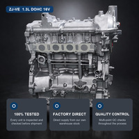 Moteur long bloc ZJ-VE DOHC 16 soupapes VVT à injection multipoint 1.3L pour Mazda2 Demio 1348cc MZR à entraînement par chaîne de distribution