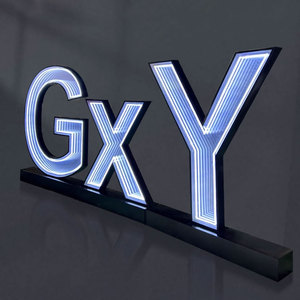 Özelleştirilmiş çok katmanlı Infinity Neon ayna akrilik uçurum ayna Mini harfler sonsuz Neon burcu - Product Image 1