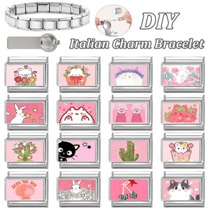 Accesorios para Correas de Reloj de Acero Inoxidable, Diseño Animal en Tonos Rosados, Compatibles con la Normativa de la UE, Pulsera Versátil - Product Image 5