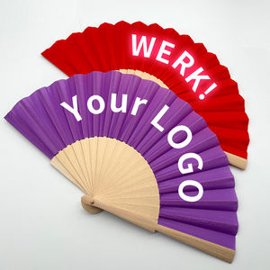 Abanico de Mano de Madera con Logotipo Personalizado, Abanicos Manuales con Patrón Personalizado para Bodas - Product Image 5