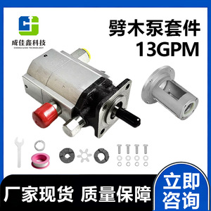Pompe à engrenages hydraulique Cheng Jiaxin 13GPM, corps en alliage d'aluminium et fonte, pompe rotative pour fendeuse de bois, équipement forestier - Product Image 5