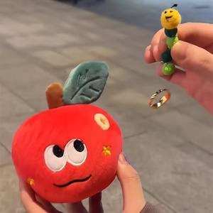 Peluche <span class=keywords><strong>de</strong></span> <span class=keywords><strong>Manzana</strong></span> Roja Sorpresa, Adorable y Popular, Personalizable, Llavero <span class=keywords><strong>de</strong></span> Peluche <span class=keywords><strong>de</strong></span> Dibujos Animados - Product Image 4