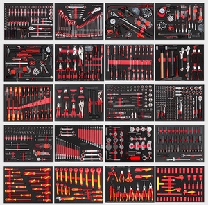 2025 boîtier OEM personnalisable <span class=keywords><strong>Cr</strong></span>-V Kit à main en acier combinaison clés à cliquet tournevis perceuses manuelles pour atelier de réparation - Product Image 3