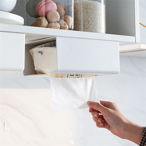 Boîte à mouchoirs murale en PP, design moderne pour salon et salle de bain, rangement pour mouchoirs à tirer - Product Image 4
