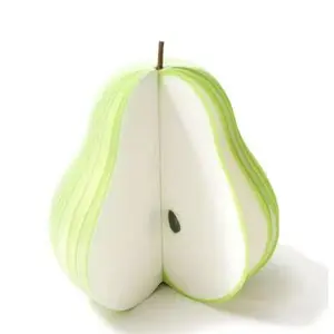 3D Creative pear fruit notebooks can be ripped off sticky note