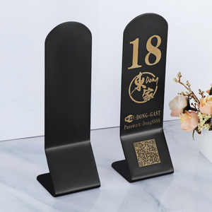Segnaposto Personalizzato in Acciaio Inox <span class=keywords><strong>per</strong></span> Hotel, Ristoranti, Matrimoni, <span class=keywords><strong>Numeri</strong></span> da <span class=keywords><strong>Tavolo</strong></span> con Supporto - Product Image 5