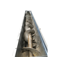 Transportador de Tornillo Refrigerado por Agua para Materiales de Alta Temperatura, Transportador de Tornillo de Enfriamiento Continuo