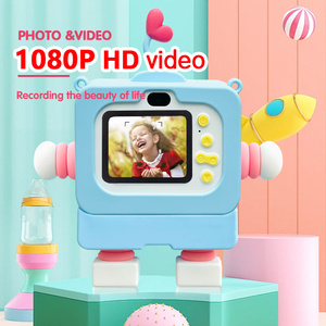 2025 New Ảnh Tự Sướng Hỗ Trợ Yêu Thương Tim Robot 1080P 2 Inch HD Tự Động lấy nét Màu Xanh Lá Cây Chất Liệu Trẻ Em Máy Ảnh Vui Quà Tặng Cho Trẻ Em Y6 - Product Image 5