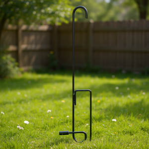 Support de drapeau de jardin en fer forgé Db, 11,8x17,7 pouces, mât de drapeau résistant aux intempéries pour décorations de fête et de jardin - Product Image 2