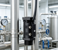 Interrupteur de débit d'eau en PVDF résistant à la corrosion avec certification pour la surveillance des conduites de liquides chimiques