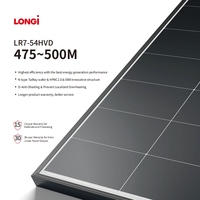 Panneau solaire photovoltaïque monocristallin bifacial double vitrage de type N TOPCON Longi X10 Jinko 3.0 Trina Aiko Risen 480W 500W 520W