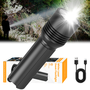 Brightenlux Wholesale Pocket Portable Zoom Metal 18650 USB Long Range High Powered Flashlight Led Torch <strong>Light</strong> Rechargeable - Product Image 1
