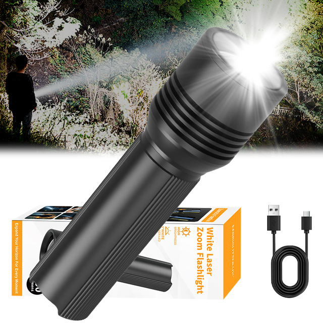Brightenlux Wholesale Pocket Portable Zoom Metal 18650 USB Long Range High Powered Flashlight Led Torch Light Rechargeable