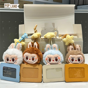 Labubus Twinkly FairyTale de PopMart Official Store Série Sparkly Boîte aveugle en PVC Porte-cartes en peluche Exclusif pour Pop Land Gift - Product Image 4