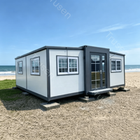 Maison modulaire préfabriquée extensible de bonne qualité, maison intégrée préfabriquée, petite maison avec cuisine et salle de bain pour la famille