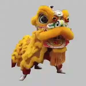 Kaliteli el yapımı Çin aslan dans maskot kostüm cosplay için fit tüm yetişkin Çince geleneksel ejderha aslan dans kostümü