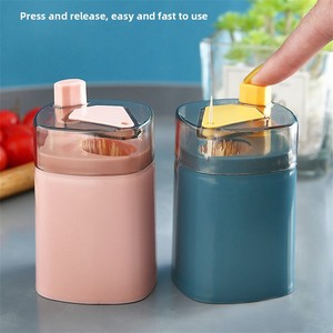 Portable Creative Automatic Press Type <b>Toothpick</b> Cylinder Box New Plastic Portable <b>Toothpick</b> Can - Product Image 2
