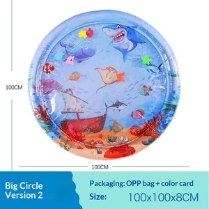 <span class=keywords><strong>Matelas</strong></span> d'eau <span class=keywords><strong>gonflable</strong></span> rafraîchissant en PVC <span class=keywords><strong>pour</strong></span> chat et chien avec surface épaissie anti-rayures, motif jouet poisson, forme circulaire, toutes saisons - Product Image 5