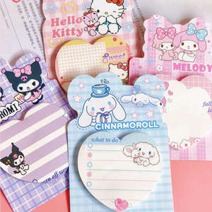 Commercio all'ingrosso simpatico <span class=keywords><strong>Anime</strong></span> <span class=keywords><strong>note</strong></span> adesive con logo personalizzato stampa Kawaii colorato fantasia autoadesivo Memo <span class=keywords><strong>note</strong></span> blocco del libro - Product Image 1