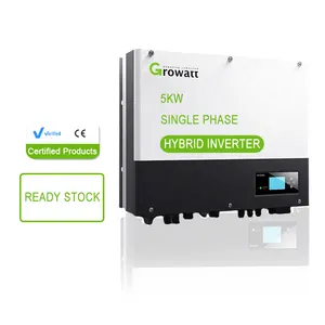 재고 Growatt SPH 5000 sofar 하이브리드 인버터 순수 사인파 3kw 5kw 6kw 오프 그리드 하이브리드 태양 광 인버터