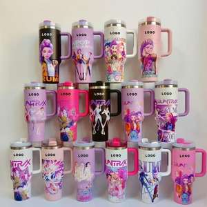 แก้วน้ำสแตนเลสพิมพ์ลาย<span class=keywords><strong>แฟ</strong></span>ชั่นแบ<span class=keywords><strong>รน</strong></span>ด์ H2.0 Stanford ขนาด 40 ออนซ์ พร้อมหูจับและหลอดดูด สำหรับใช้กลางแจ้ง ของขวัญในรถยนต์ สินค้าขายดีจาก WOOW Wholesale - Product Image 1