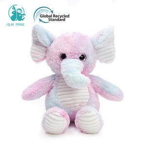 Jouet en peluche éléphant mignon et coloré, éléphant bébé en peluche avec de grandes oreilles, rembourré en coton PP - Product Image 4