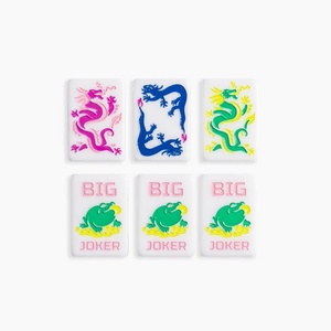 Juego de Mahjong Americano Portátil de Alta Calidad, 160 Fichas Blancas Hechas a Mano de Acrílico, Fichas de Madera de Lujo, Juego de Casino para el Hogar, Melamina - Product Image 6
