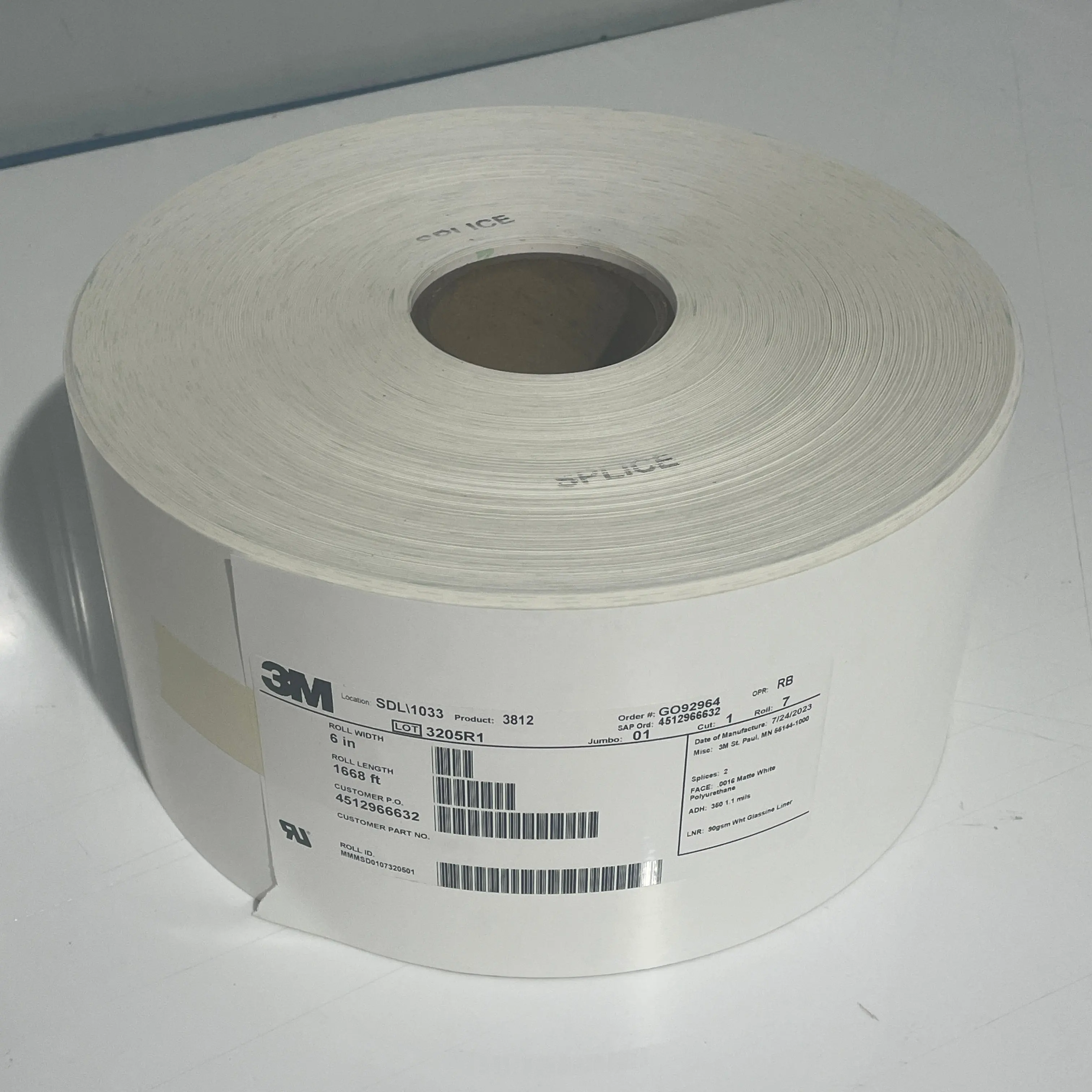 3M 3812 materiale per etichette in evidenza con manomissione stampa personalizzata a prova di garanzia a prova di manomissione adesivo di garanzia